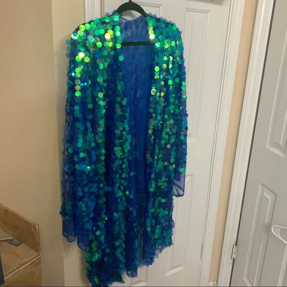 Sequin Kimono plus size